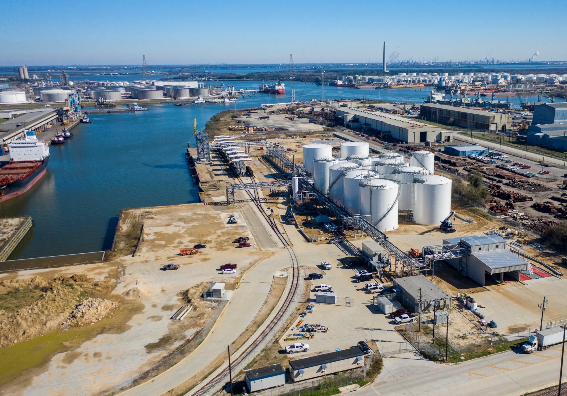 Jacintoport terminal aerial view