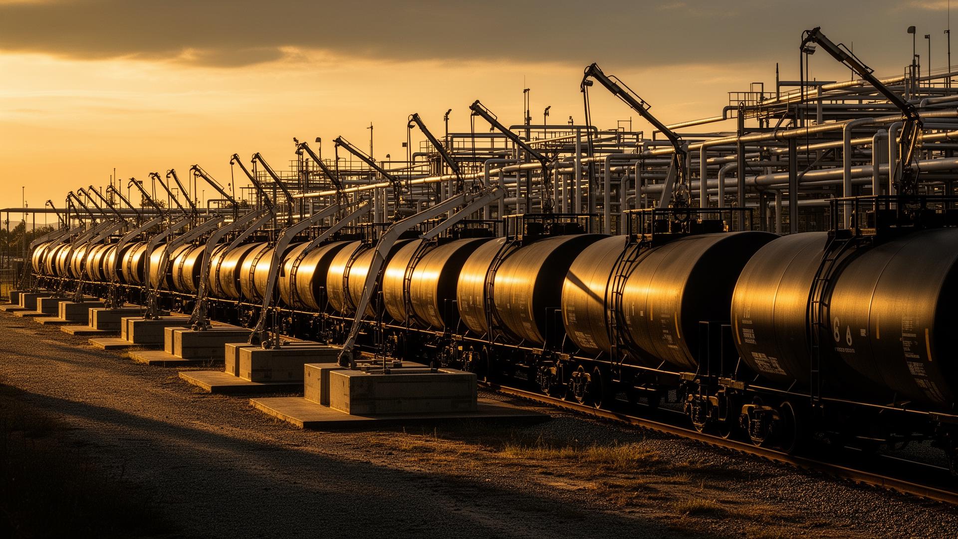 Unit-train rail loading loop