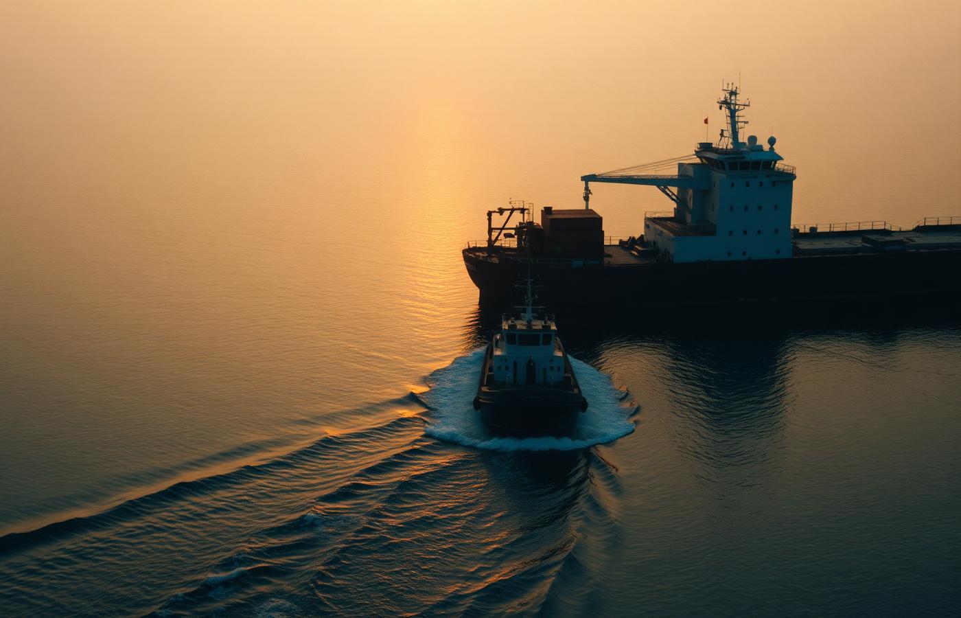Tugboat assist